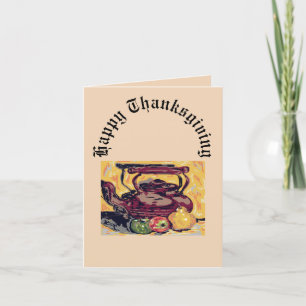 Folded Holiday Card : Happy Thanksgiving