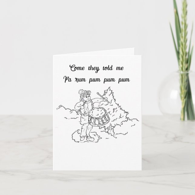 Folded Holiday Card :Love For Christmas (Front)