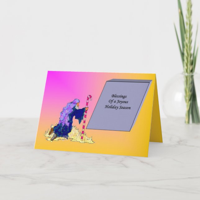 Folded Holiday Card :  Shepherd Christmas (Front)