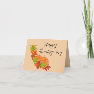 Folded Holiday Card : Thanksgiving
