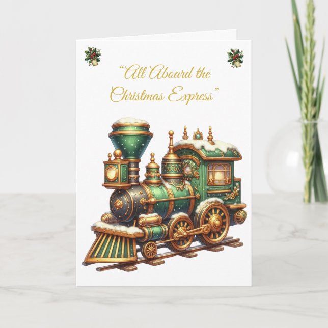 Folded Holiday Card-Victorian Christmas Splendour  (Front)