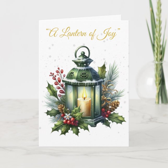 Folded Holiday Card-Victorian Xmas Splendour Card (Front)