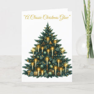 Folded Holiday Card-Victorian Xmas Splendour Card