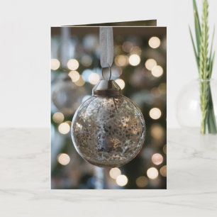 Folded Mercury Glass Ornament Card