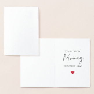 Folded Mother's Day Card