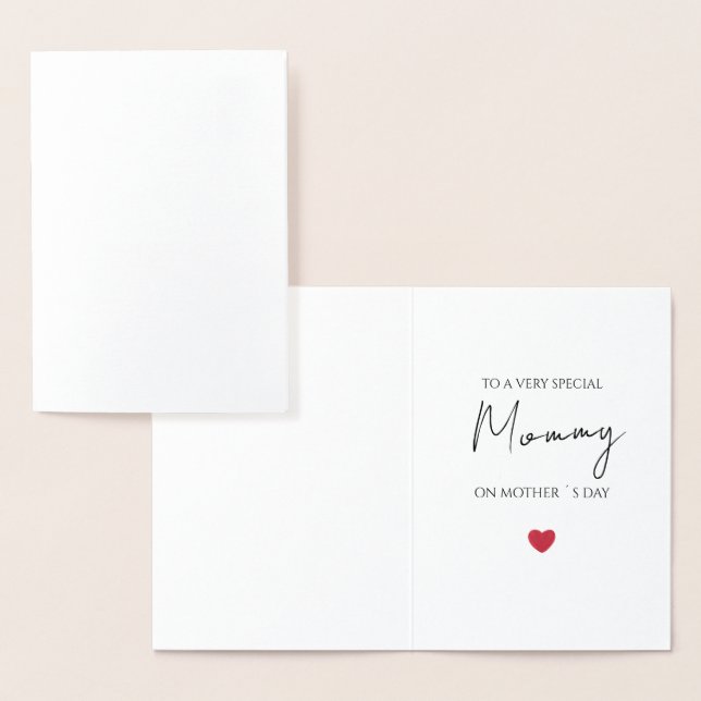 Folded Mother's Day Card (Display)
