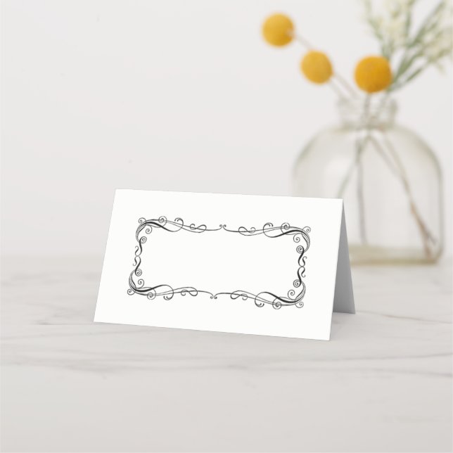 Folded Name Place Card (Front)