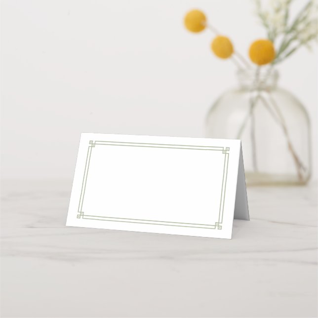Folded Name Place Card (Front)