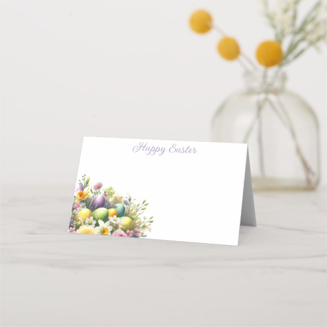 Folded Name Place Card-Easter  Card (Front)