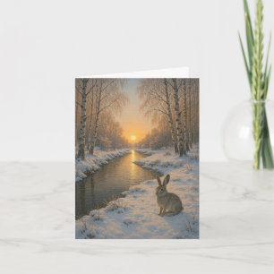 Folded New Year's card