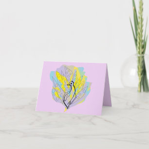 Folded Note Card : Colour Me Beautiful