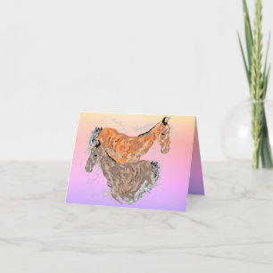 Folded Note Card : Dusty Day Race within