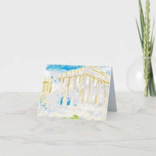 Folded Note Card : Hazy Day  (Front)