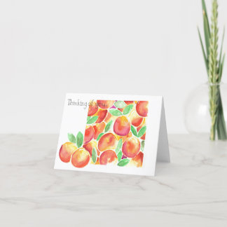 Folded Peach Greeting Card