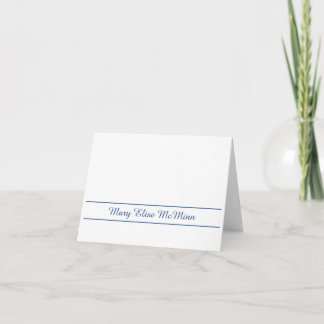 Folded Personalised Stationary Note Card