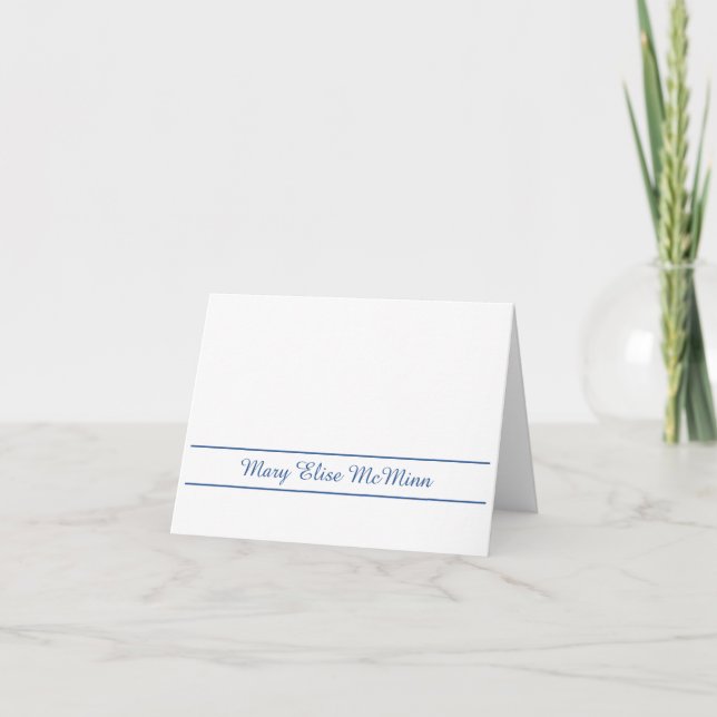 Folded Personalised Stationary Note Card (Front)
