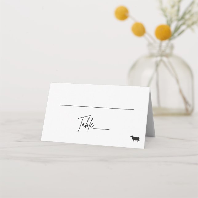 Folded Place Card - Beef (Front)