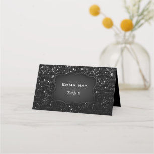Folded Place Card Crystal Bling Strass