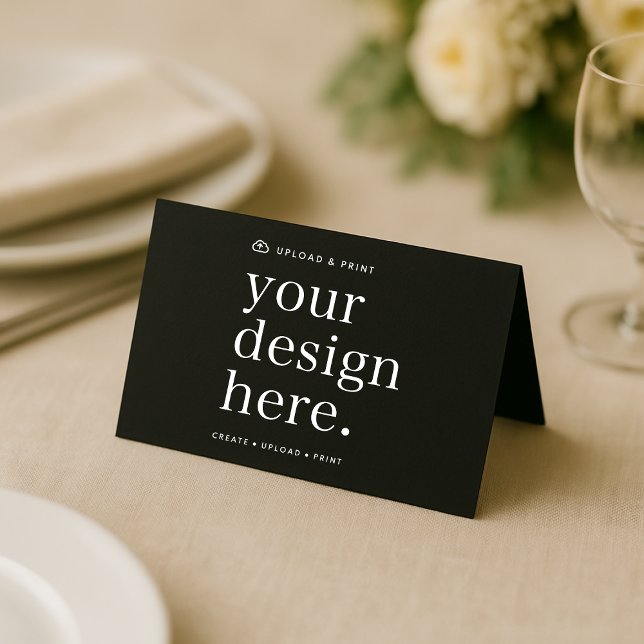 Folded Place Card Your Design Upload (Creator Uploaded)