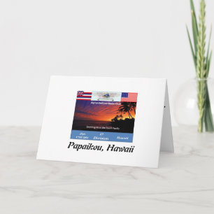 Folded qsl 961 thank you card