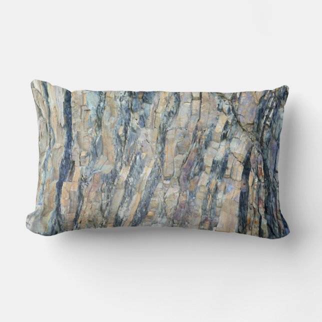 Folded Rock at Olympic National Park Lumbar Cushion (Front)