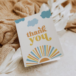 Folded Sun Thank You Cards