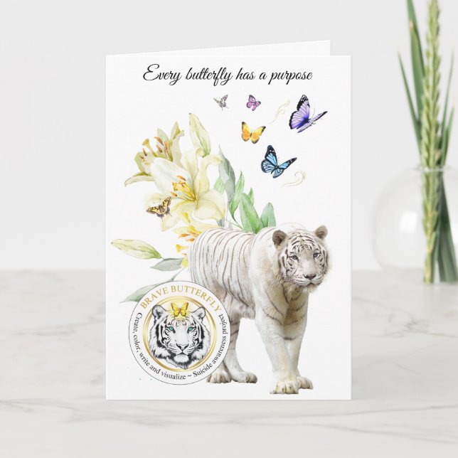 Folded Sympathy Card With Message Inside (Front)