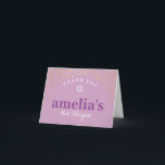 FOLDED THANK YOU bat mitzvah gold confetti purple<br><div class="desc">by kat massard >>> kat@simplysweetPAPERIE.com <<< [ NOTE - THE GOLD EFFECT IS A PRINTED PICTURE ] A modern, simple design for a THANK YOU CARD Setup as a template it is simple for you to add your own details, or hit the customise button and you can add or change...</div>