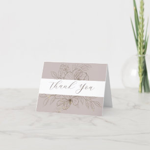 Folded Thank You Card