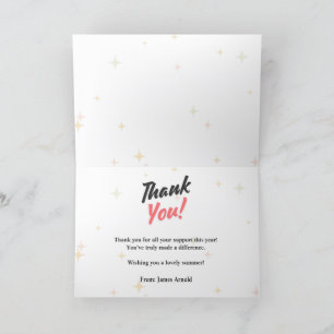 Folded Thank You Card