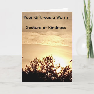 Folded Thank You Card