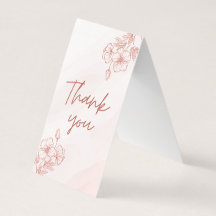 Folded Thank You Card