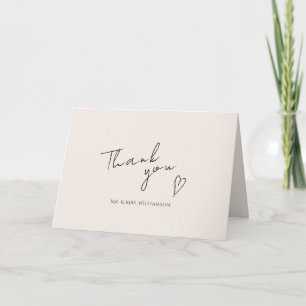 Folded Thank You Card