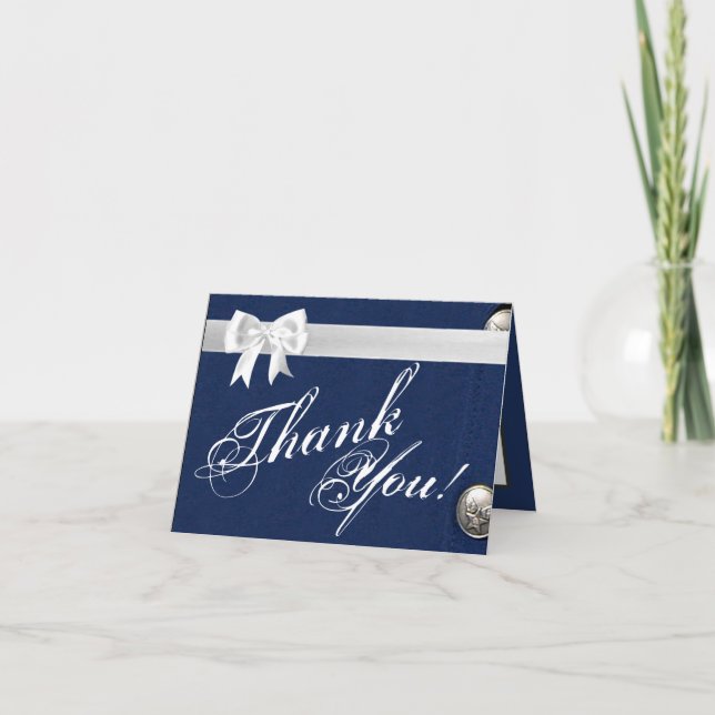 Folded Thank You Card Air Force Class A Uniform (Front)