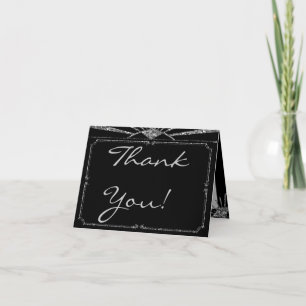 Folded Thank You Card Art Deco Roaring 20s GATSBY