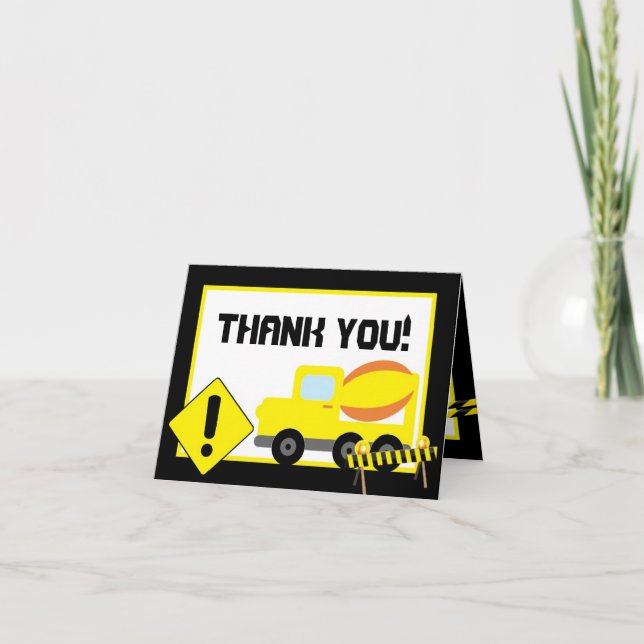 Folded Thank you Card Construction (Front)