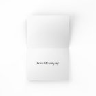 Folded Thank You Card - I Love Theatre