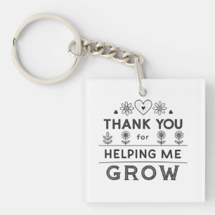 Folded Thank You Card Key Ring