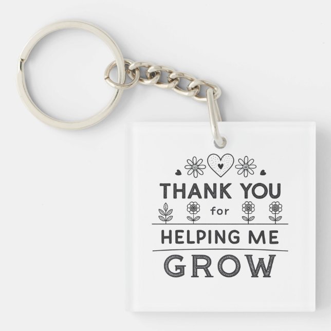 Folded Thank You Card Key Ring (Front)