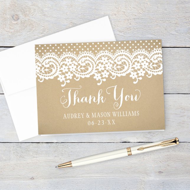 Folded Thank You Card | Kraft Brown (Creator Uploaded)