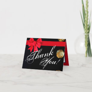 Folded Thank You Card Marine Dress Blues Uniform
