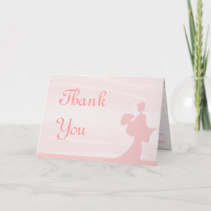 Folded Thank You Card Oriental Garden