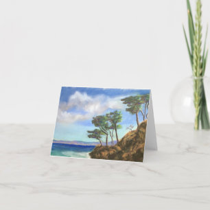 Folded Thank You Card, Point Lobos, Carmel Card