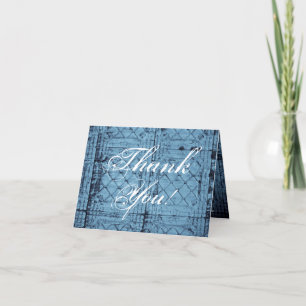 Folded Thank You Card Rustic Tin Panel Ceiling Cou