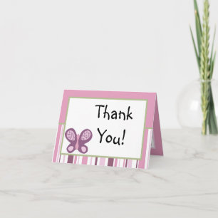 Folded Thank You Card Sugar Plum
