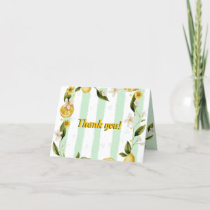Folded Thank You Card Summer Birthday Party 