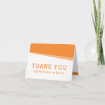 FOLDED THANK YOU simple modern bold bright orange<br><div class="desc">by kat massard >>> www.simplysweetpaperie.com <<< A modern, simple design for a THANK YOU CARD Setup as a template it is simple for you to add your own details, or hit the customise button and you can add or change text, fonts, sizes etc TIP :: 1. To resize / reposition...</div>