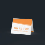 FOLDED THANK YOU simple modern bold bright orange Card<br><div class="desc">by kat massard >>> www.simplysweetpaperie.com <<< A modern, simple design for a THANK YOU CARD Setup as a template it is simple for you to add your own details, or hit the customise button and you can add or change text, fonts, sizes etc TIP :: 1. To resize / reposition...</div>