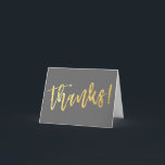 FOLDED THANKS bar mitzvah gold script type Thank You Card<br><div class="desc">[ NOTE - THE GOLD EFFECT IS A PRINTED PICTURE ] A modern, simple design for a THANK YOU CARD Setup as a template it is simple for you to add your own details, or hit the customise button and you can add or change text, fonts, sizes etc TIP ::...</div>