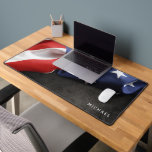 Folded USA Flag Personalised Desk Mat<br><div class="desc">Folded USA Flag personalised with your name desk mat makes a perfect gift for you or someone special.</div>